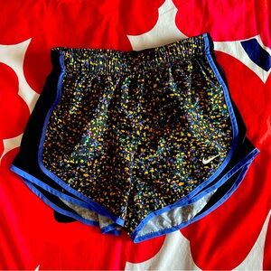 Nike dry fit speckle paint splatter shorts